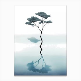 Lone Tree In Water Canvas Print