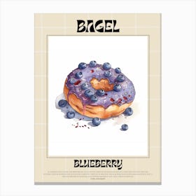 Blueberry Bagel 2 Canvas Print