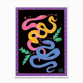 Original Snakes Canvas Print