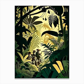 Jungle Adventures 3 Rousseau Inspired Canvas Print