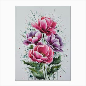 Peonies Canvas Print