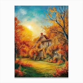 Autumn House 3 Canvas Print