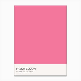 Fresh Bloom Colour Block Poster Canvas Print