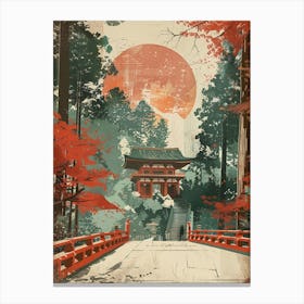 Nikko Toshogu Shrine Mid Century Modern 3 Canvas Print