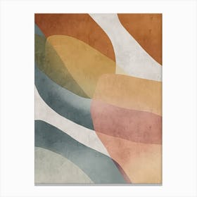 Muted Neutrals Abstract 1 Canvas Print