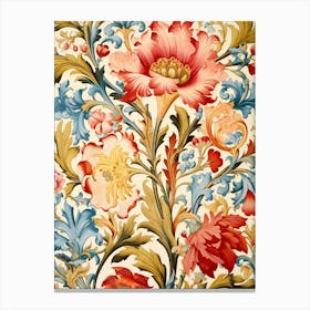 Victorian Floral Wallpaper 4 Canvas Print