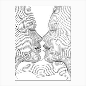 Line Art Intricate Simplicity 5 Canvas Print