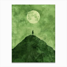 Person On A Hill Canvas Print