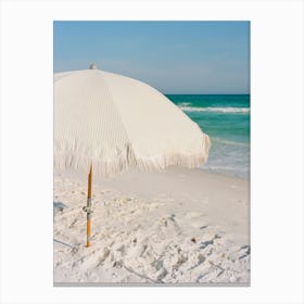 Beach Umbrella on Film Canvas Print