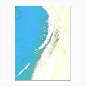 Blue Sand Beach Canvas Print
