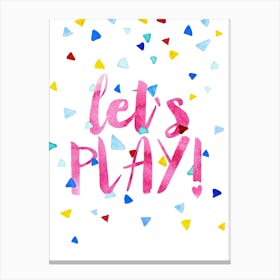Lets Play Canvas Print