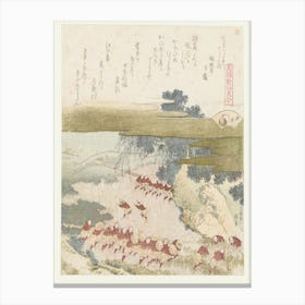 A Comparison Of Genroku Poems And Shells, Katsushika Hokusai 10 Canvas Print