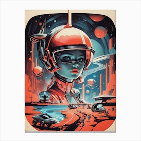 Space Girl Canvas Print