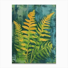 Holly Fern Painting 4 Canvas Print