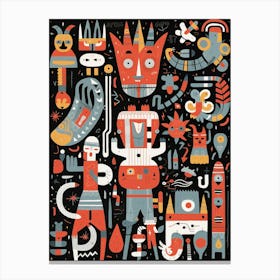 Monsters And Aliens Canvas Print