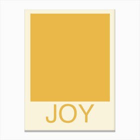 Joy Print Uplifting Wall Art Yellow Home Decor Canvas Print