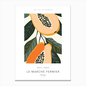 Papaya Le Marche Fermier Poster 7 Canvas Print