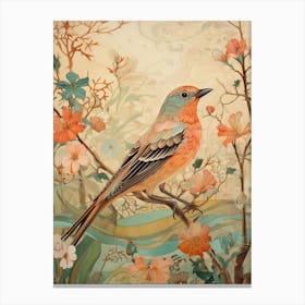 Lark 2 Detailed Bird Painting Canvas Print