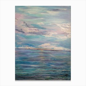 Sunset Over The Ocean Canvas Print