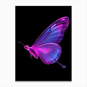 Butterfly In Purple Canvas Print