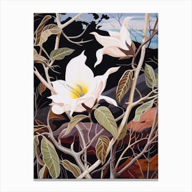 Moonflower 3 Flower Painting Canvas Print