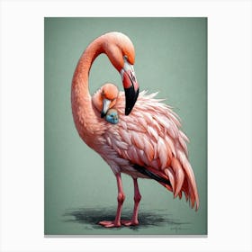 Flamingo Canvas Print 3 Canvas Print