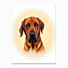 Bloodhound Illustration dog Canvas Print