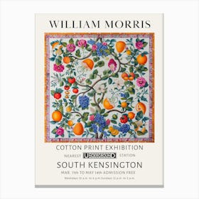 William Morris Fruit Tree Textile Canvas Print