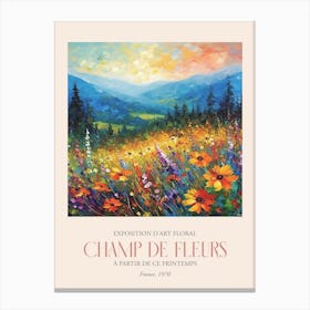 Champ De Fleurs, Floral Art Exhibition 43 Canvas Print