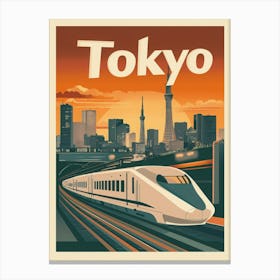 Aihrgdesign A Mid Century Modern Travel Poster For Tokyo Show Afbc099d E169 426e Bf18 D6be8e6aa7ea 2 Canvas Print