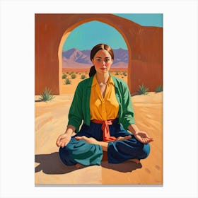 'Meditation In The Desert' 1 Canvas Print