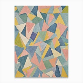 Pastel Triangles no2 Canvas Print