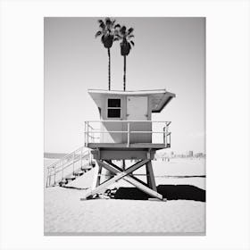 Venice Beach Italy Black And White Analogue Photograph 4 Canvas Print