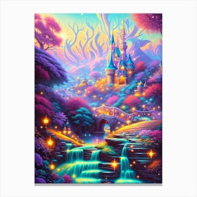 Cinderella'S Castle 3 Canvas Print