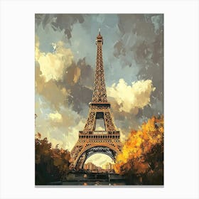 Eiffel Tower Modern 1 Canvas Print