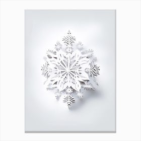 Beauty, Snowflakes, Marker Art 3 Canvas Print