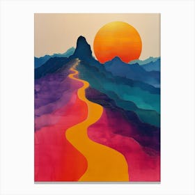 'Sunset Road' 1 Canvas Print