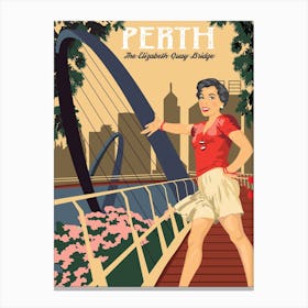 Perth, Metagarup Bridge, Australia Canvas Print