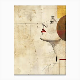 Woman'S Face 110 Canvas Print