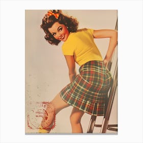 Pin Up Girl 36 Canvas Print