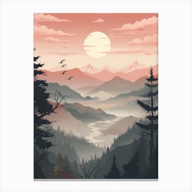 Sunset Landscape 2 Canvas Print