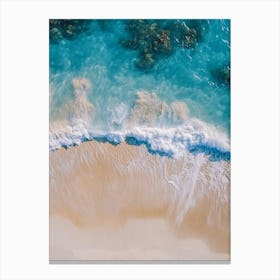 Aerial View Of The Beach 5 Canvas Print