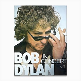 Bob Dylan Vintage Music Canvas Print