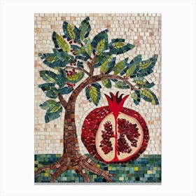 Mosaic Pomegranate Canvas Print