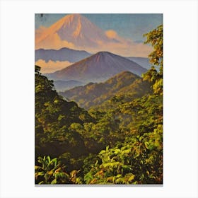 Manuel Antonio National Park 2 Costa Rica Vintage Poster Canvas Print