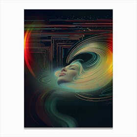 Space, dreamy, "A World Alone" Canvas Print