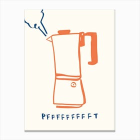 Coffee Pot Print 1 Stampe su tela