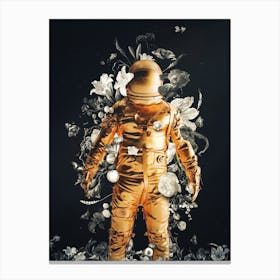 Golden Astronaut Canvas Print