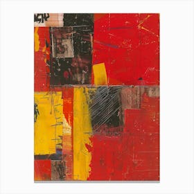 Red, Yellow And Black Canvas Print