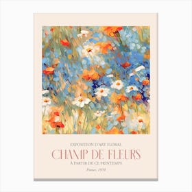 Champ De Fleurs, Floral Art Exhibition 39 Canvas Print